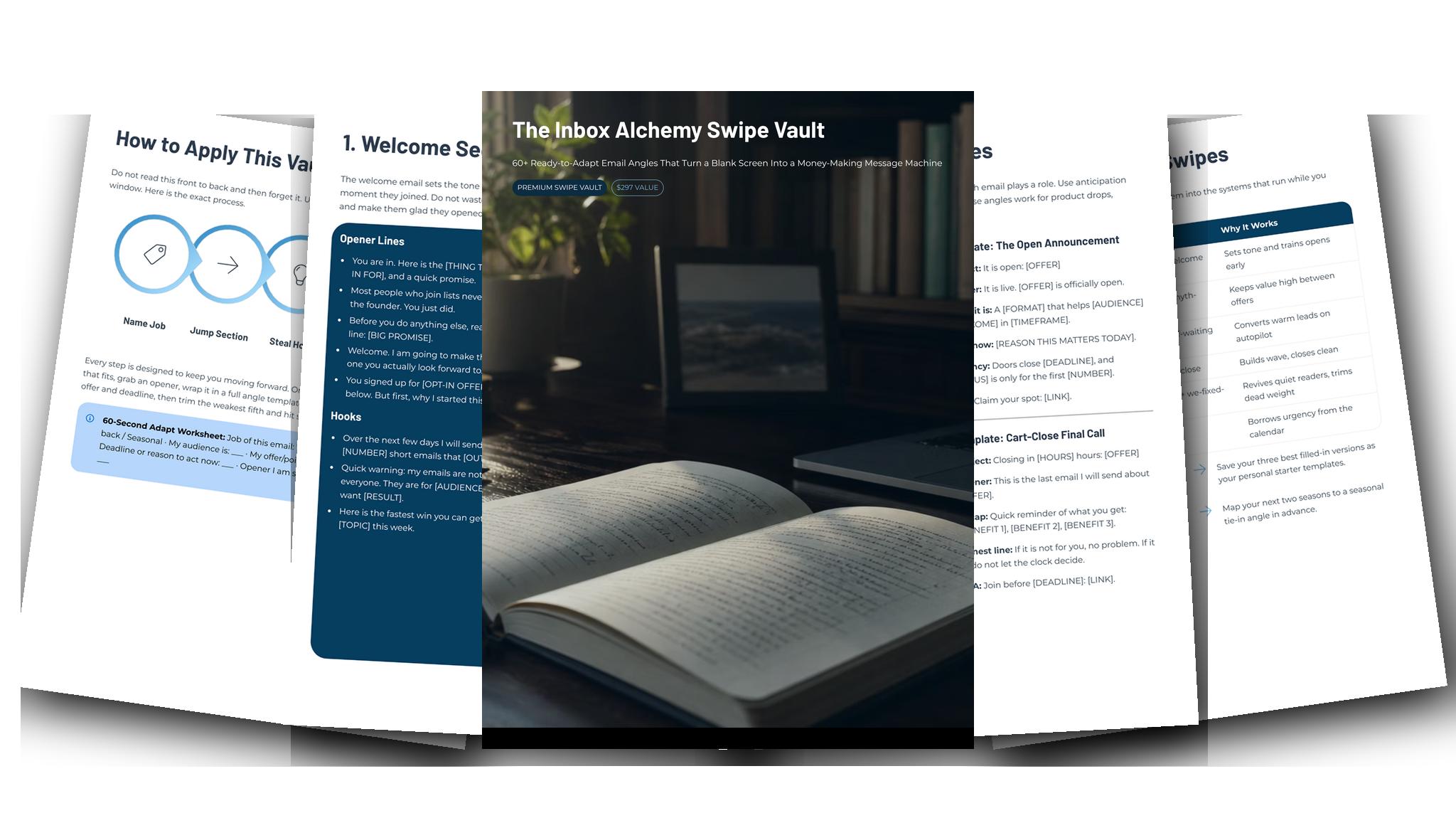 Light theme — designed PDF, editable PowerPoint, PNG/JPG slides
